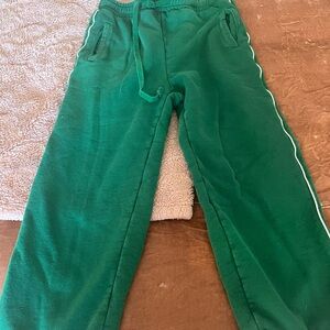 Gucci Green Track Pants with White Stripe